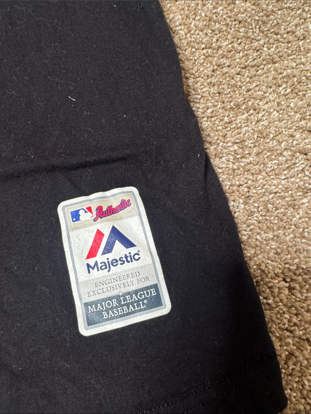 Majestic Colorado Rockies Black Short Sleeve Baseball Tee MLB SZ XL - Picture 5 of 7